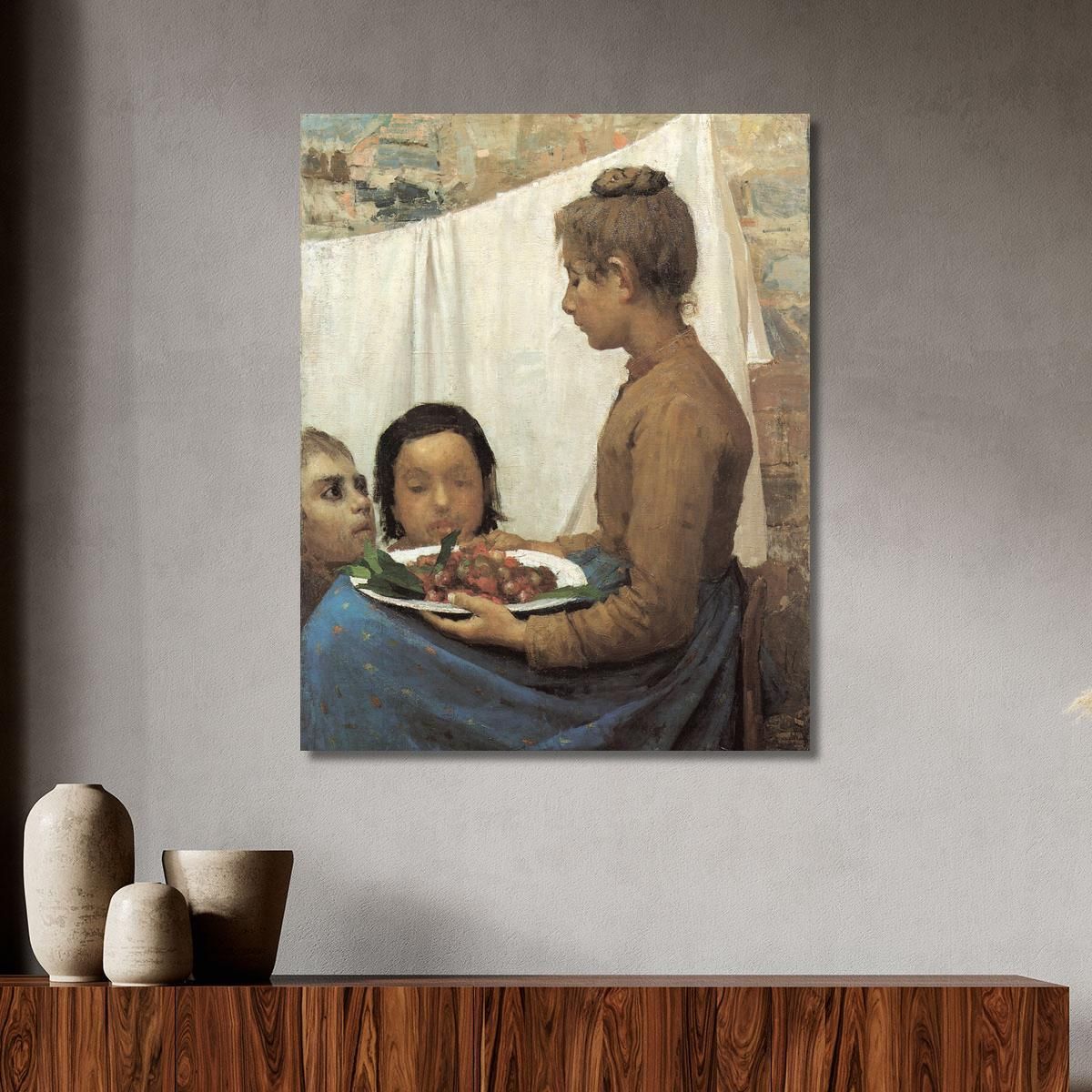 Le Ciliegie G. Pellizza da Volpedo gpv8 quadro stampa su tela