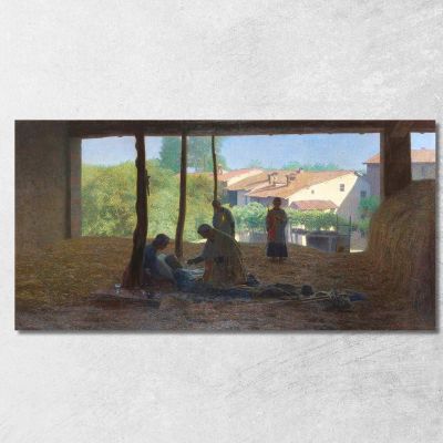 Sul Fienile G. Pellizza da Volpedo gpv14 quadro stampa su tela