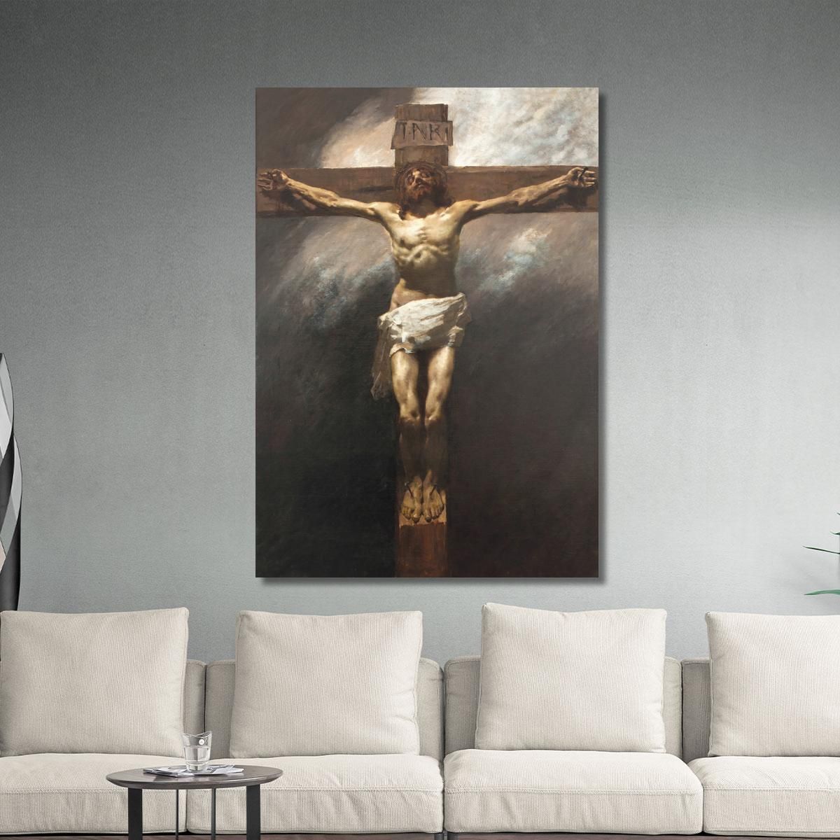 Cristo Crocifisso Gaetano Previati gpr9 quadro stampa su tela