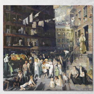Abitanti Della Scogliera George Bellows gbl3 quadro stampa su tela