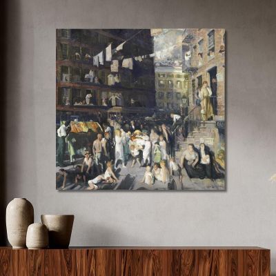 Abitanti Della Scogliera George Bellows gbl3 quadro stampa su tela
