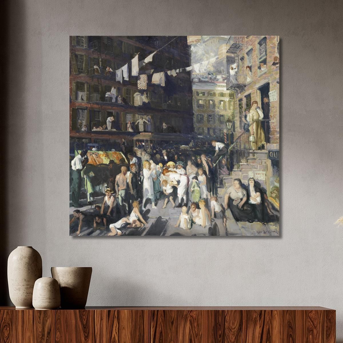 Abitanti Della Scogliera George Bellows gbl3 quadro stampa su tela