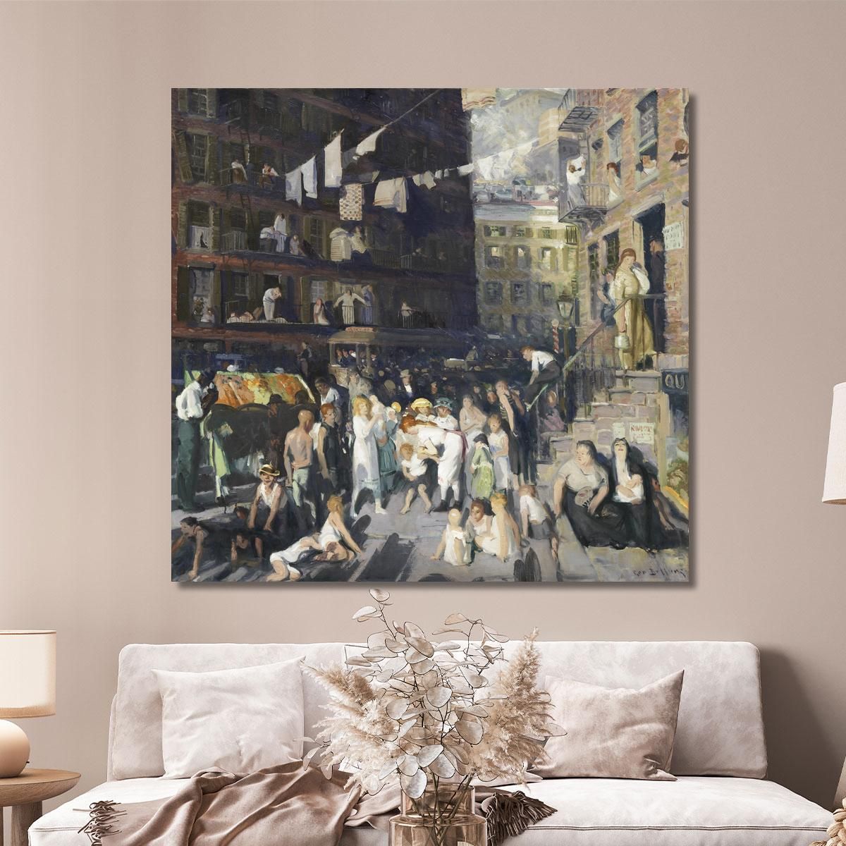 Abitanti Della Scogliera George Bellows gbl3 quadro stampa su tela