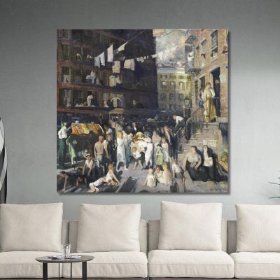 Abitanti Della Scogliera George Bellows gbl3 quadro stampa su tela