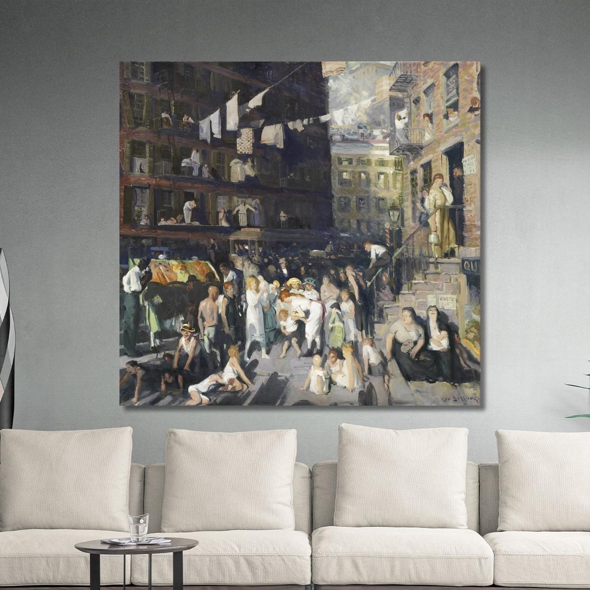 Abitanti Della Scogliera George Bellows gbl3 quadro stampa su tela