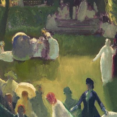 Tennis A Newport George Bellows gbl18 quadro stampa su tela
