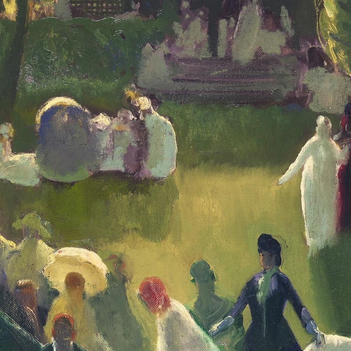 Tennis A Newport George Bellows gbl18 quadro stampa su tela