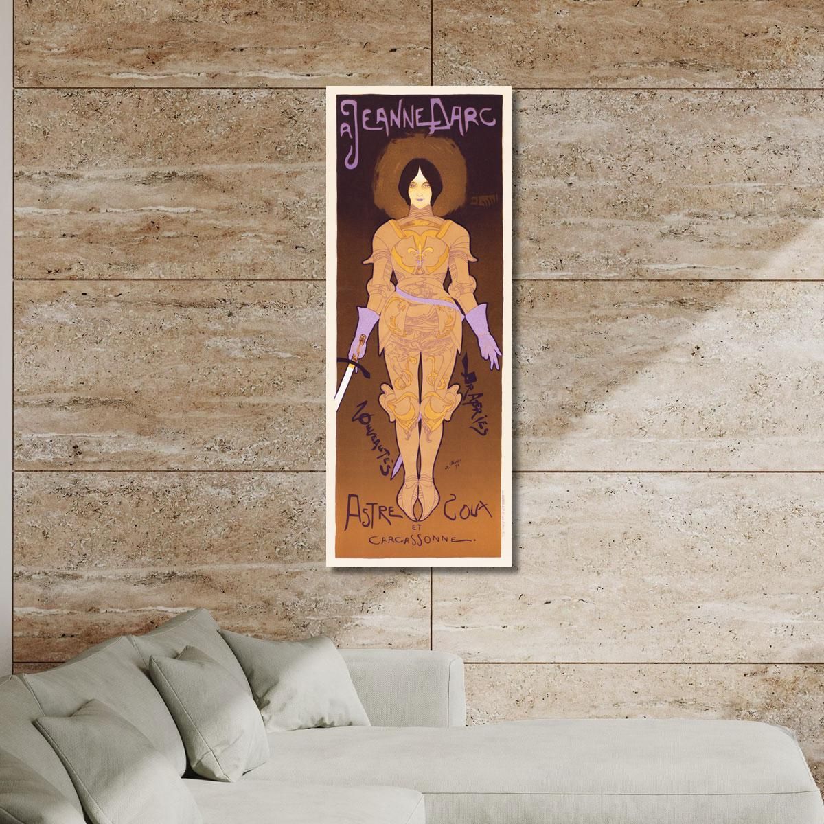 Poster Per Il Negozio Di Novità Giovanna D'Arco A Carcassonne Georges de Feure gdf1 quadro stampa su tela