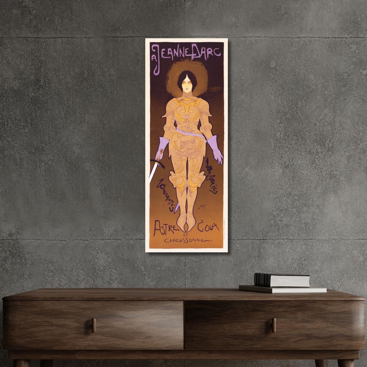 Poster Per Il Negozio Di Novità Giovanna D'Arco A Carcassonne Georges de Feure gdf1 quadro stampa su tela