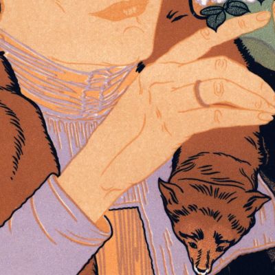 Manifesto Per La Quinta Mostra D'Arte Del Salon Des Cent Georges de Feure gdf2 quadro stampa su tela