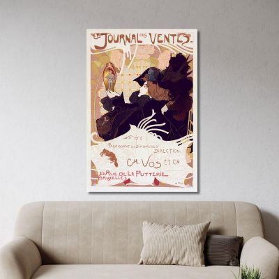 Giornale Delle Vendite Georges de Feure gdf6 quadro stampa su tela