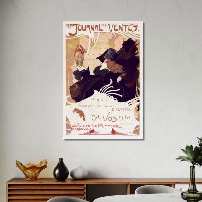 Giornale Delle Vendite Georges de Feure gdf6 quadro stampa su tela
