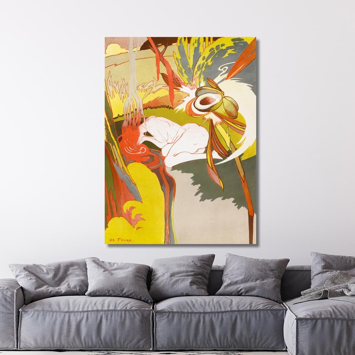 La Fonte Del Male La Fonte Del Male Georges de Feure gdf8 quadro stampa su tela