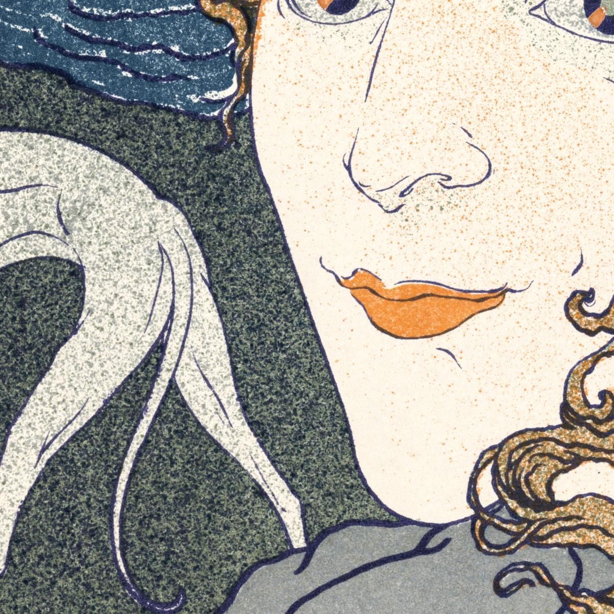 Indietro Georges de Feure gdf13 quadro stampa su tela