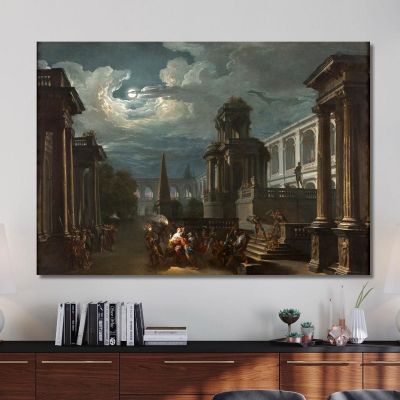 Il Rapimento Di Elena Giovanni Paolo Pannini gpp5 quadro stampa su tela