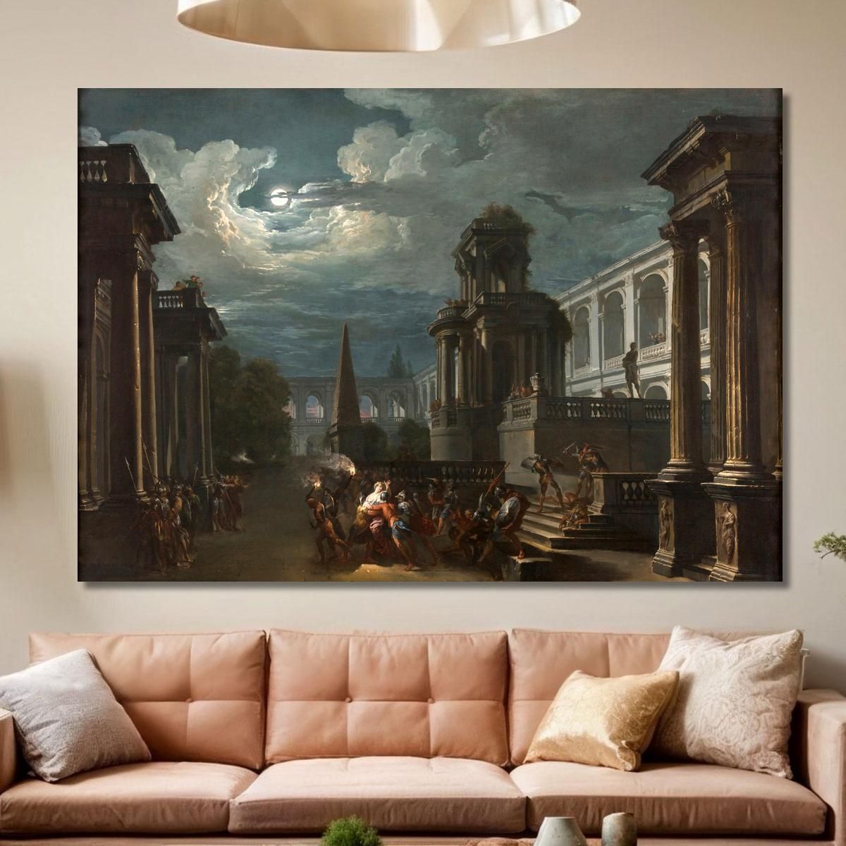 Il Rapimento Di Elena Giovanni Paolo Pannini gpp5 quadro stampa su tela