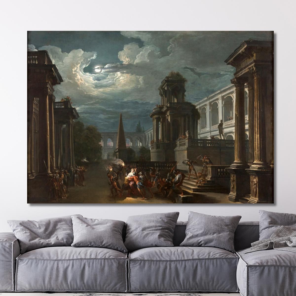 Il Rapimento Di Elena Giovanni Paolo Pannini gpp5 quadro stampa su tela