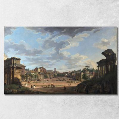 Roma Forum Romano Giovanni Paolo Pannini gpp17 quadro stampa su tela
