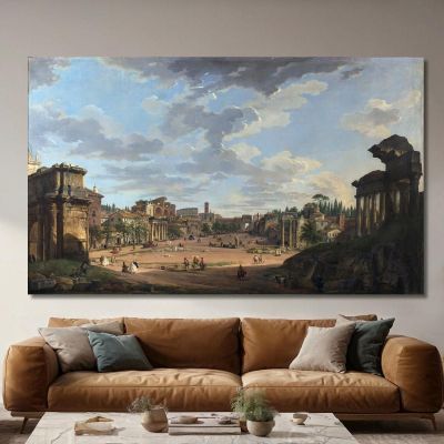 Roma Forum Romano Giovanni Paolo Pannini gpp17 quadro stampa su tela