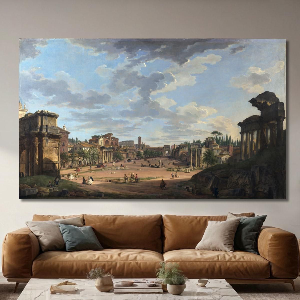 Roma Forum Romano Giovanni Paolo Pannini gpp17 quadro stampa su tela