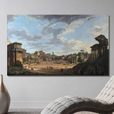 Roma Forum Romano Giovanni Paolo Pannini gpp17 quadro stampa su tela