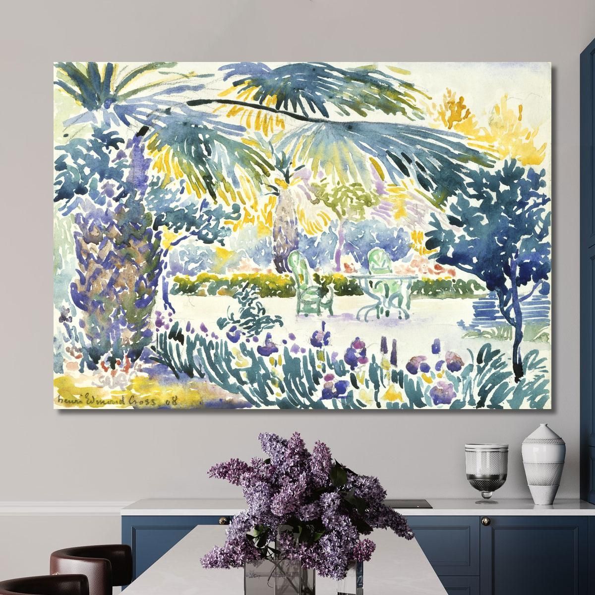 Giardino Del Pittore A Saint Clair Henri Edmond Cross hec5 quadro stampa su tela