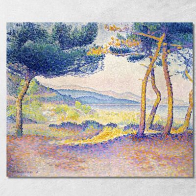 Pini Lungo La Riva Henri Edmond Cross hec12 quadro stampa su tela