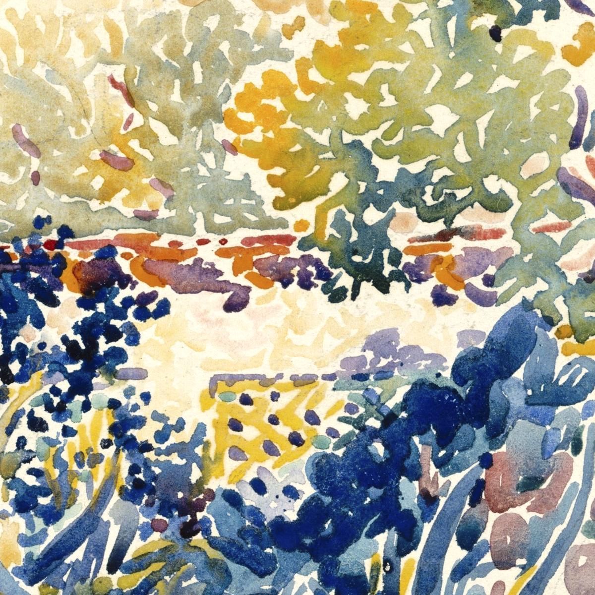 Il Giardino Dell'Artista A Saint-Clair Henri Edmond Cross hec13 quadro stampa su tela