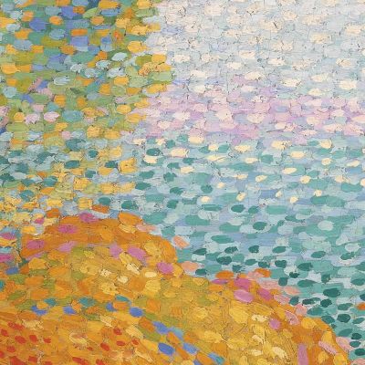 Due Donne Sulla Riva Henri Edmond Cross hec16 quadro stampa su tela