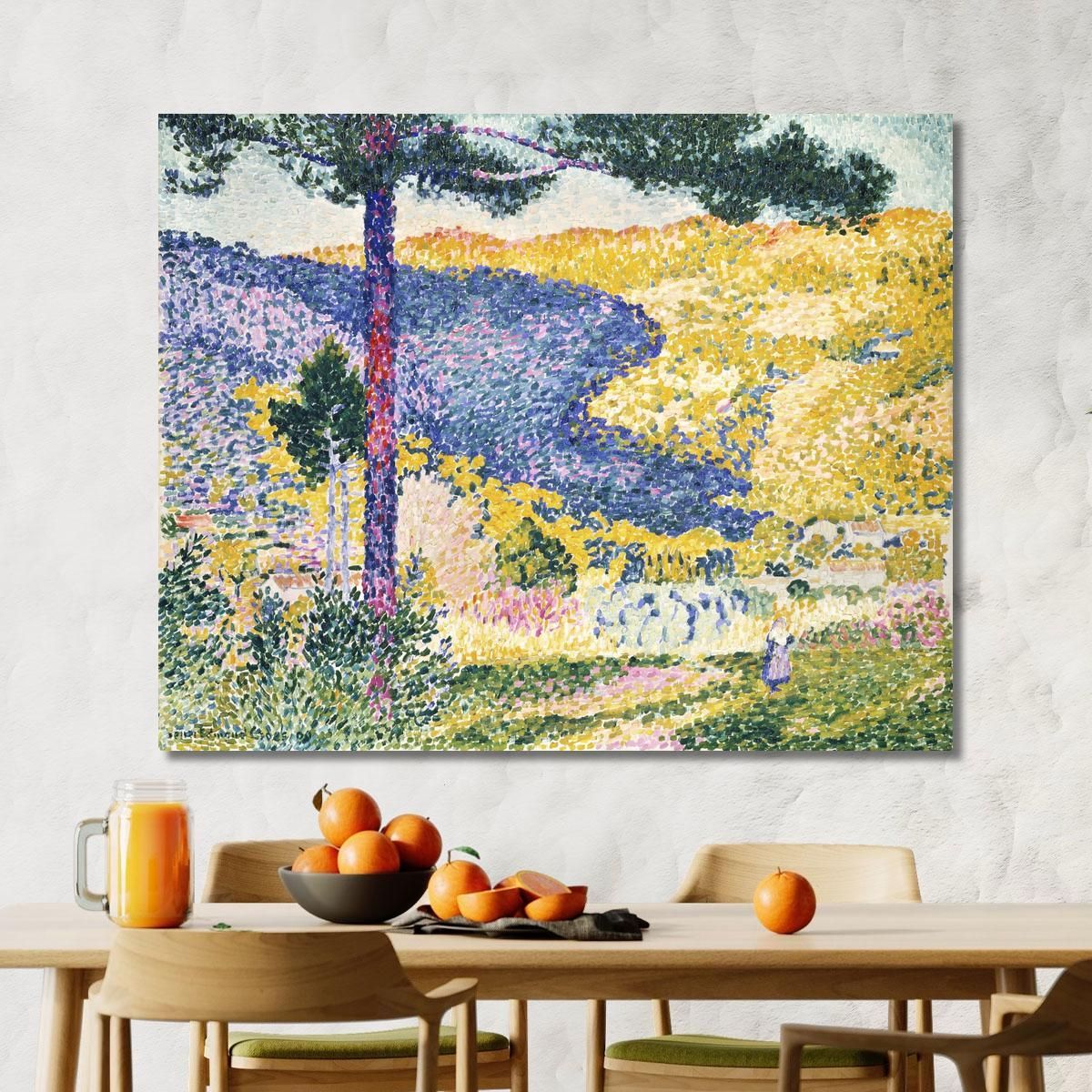 Valle Con Ombra Di Abete Sulla Montagna Henri Edmond Cross hec17 quadro stampa su tela