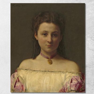 Mademoiselle De Fitz-James Henri Fantin-Latou hfl7 quadro stampa su tela