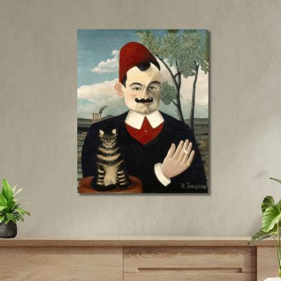 Retrato Del Señor Henri Rousseau, hrs21 cuadro en lienzo