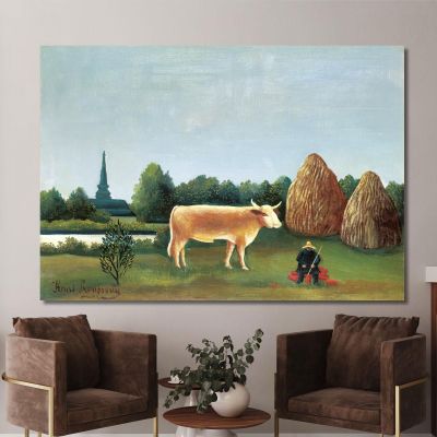 Szene In Bagneux Am Stadtrand Von Paris Henri Rousseau, hrs26 drucken auf leinwand