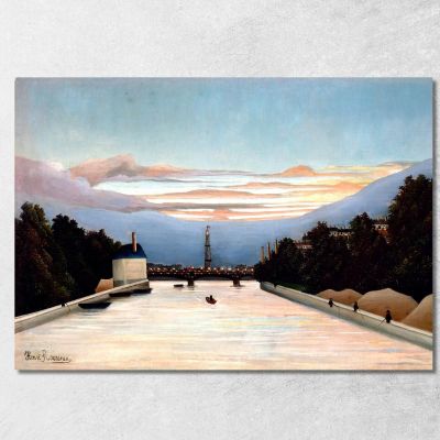 La Torre Eiffel Henri Rousseau hrs31 quadro stampa su tela