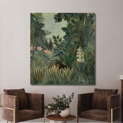 La Selva Ecuatorial Henri Rousseau, hrs32 cuadro en lienzo