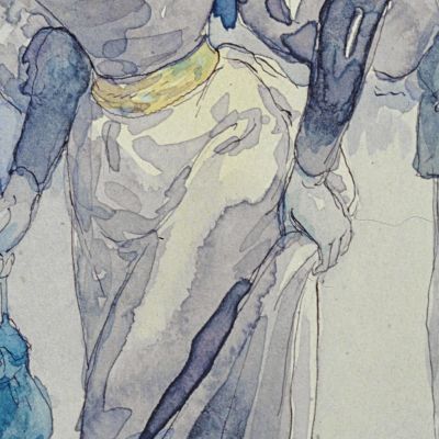 Passeggiatori Davanti Al Mulino Galette Ora 18° Arrondissement Henry Somm hmm15 quadro stampa su tela