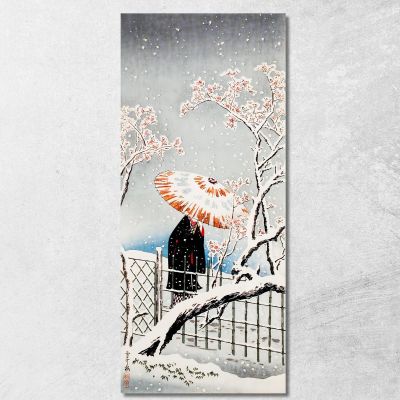 Albero Di Prugne Nella Neve Hiroaki Takahashi htk30 quadro stampa su tela