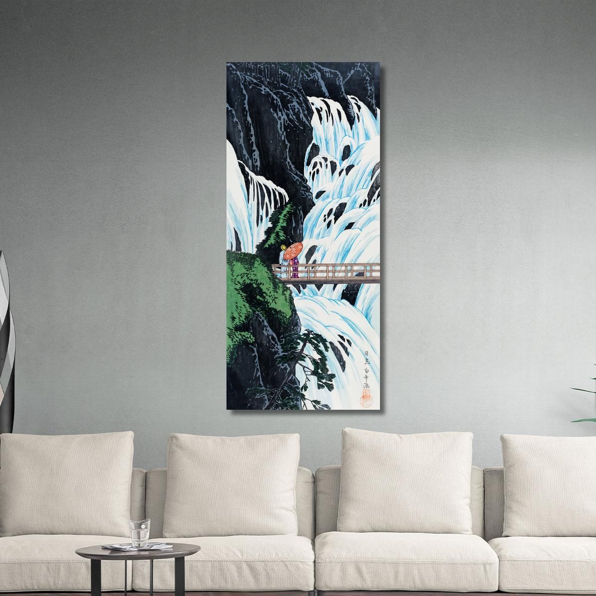 Cascata Shiragumo Di Nikko Hiroaki Takahashi htk34 quadro stampa su tela