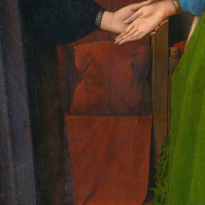 Sposo Arnolfini 2 Jan van Eyck jve5 quadro stampa su tela