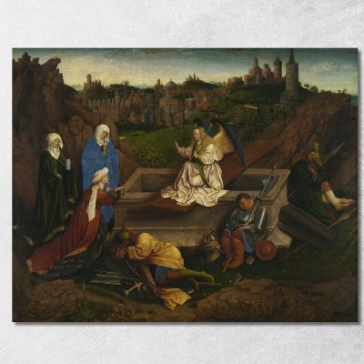 Le Tre Marie Al Sepolcro Jan van Eyck jve9 quadro stampa su tela