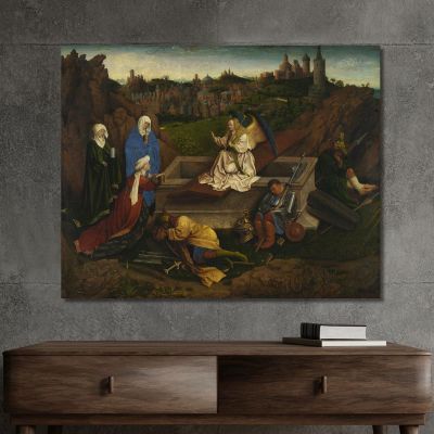 Le Tre Marie Al Sepolcro Jan van Eyck jve9 quadro stampa su tela