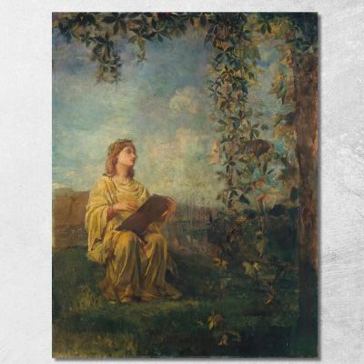 La Musa Della Pittura John La Farge jlf36 quadro stampa su tela