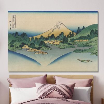 Riflessione Nel Lago Di Misaka Nella Provincia Di Kai katsushika hokusai khk55 quadro stampa su tela