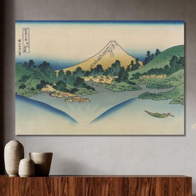 Riflessione Nel Lago Di Misaka Nella Provincia Di Kai katsushika hokusai khk55 quadro stampa su tela