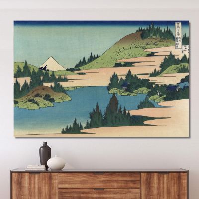 Le Lac De Hakone Dans La Province De Sagami katsushika hokusai, khk85 tableau impression sur toile