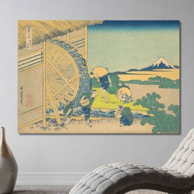 La Roue À Eau D'Onden katsushika hokusai, khk91 tableau impression sur toile