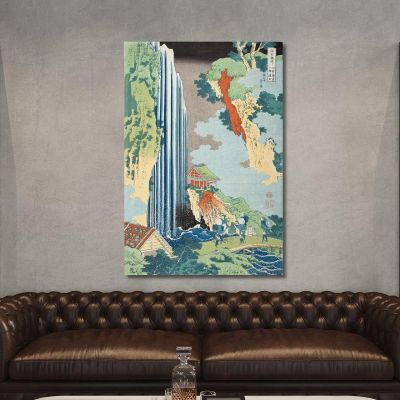 Cascate Di Ono Sul Kisokaido katsushika hokusai khk103 quadro stampa su tela