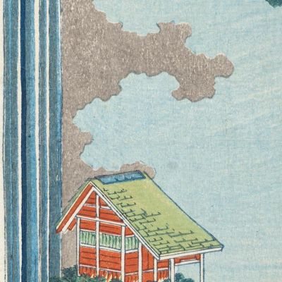 Cascate Di Ono Sul Kisokaido katsushika hokusai khk103 quadro stampa su tela