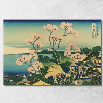 Collina Goten-Yama Shinagawa Sul Tokaido katsushika hokusai khk104 quadro stampa su tela