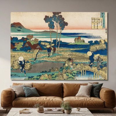 Poème De Tenchi Tenno katsushika hokusai, khk107 tableau impression sur toile